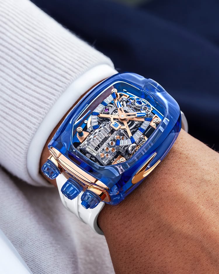 Limited Edition Jacob & Co. Bugatti Chiron Tourbillon watch (I01)