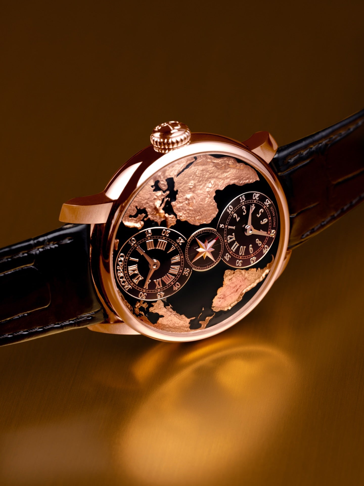 Limited Edition Jacob & Co. The World Is Yours Dual Time Zone watch (I01)