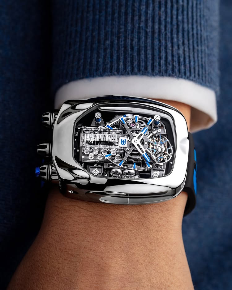 Limited Edition Jacob & Co. Bugatti Chiron Tourbillon watch (I01)