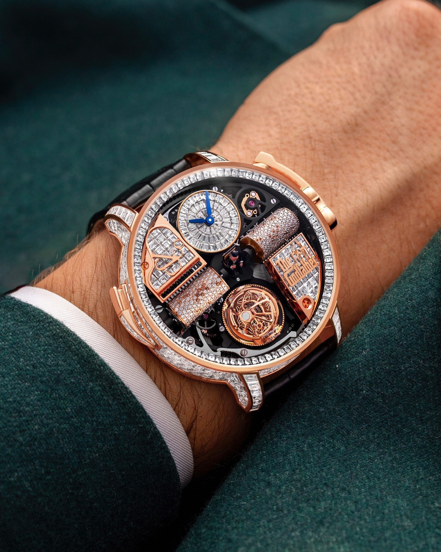 Limited Edition Jacob & Co. Opera Godfather Baguette watch (I01)